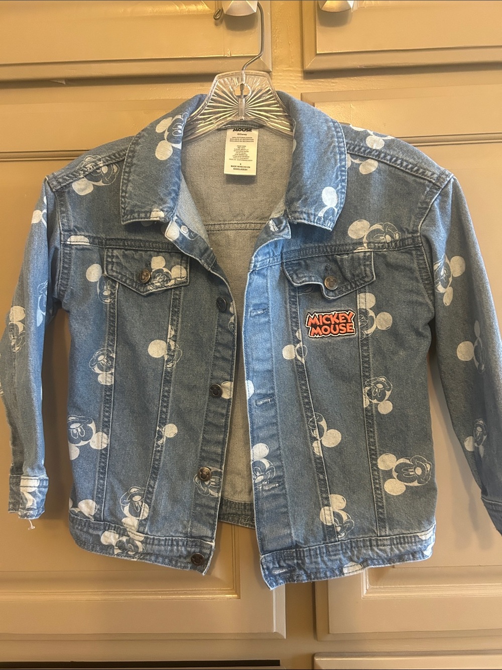 Disney Blue Denim Mickey Mouse Jean Jacket
